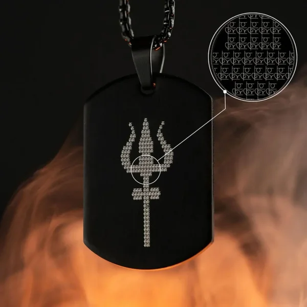 Mahadev Trishul Pendant with Chain - Image 3