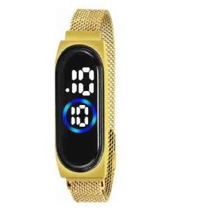 Women's Oval Magnetic Golden Watch