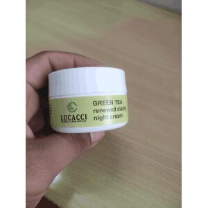 Lucacci Night Cream For Oily Skin Green Tea & Licorice Hydration, Gentle Exfoliation, 50ml