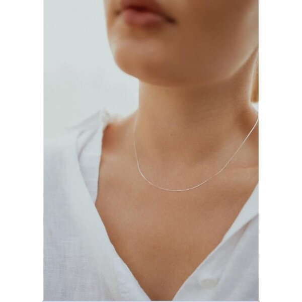 Fine Necklace Silver Beading Chain - Image 3