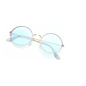 Uv Protection Round Sunglasses (55) (For Boys, Blue)