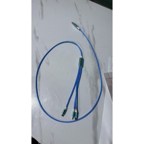 3-in-1 Multi USB Universal Flowing LED Light Up Phone Charge Cable - Image 4
