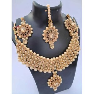 Alloy Gold-Plated Gold Jewellery Set