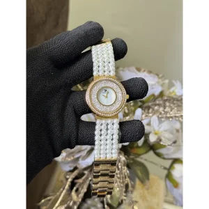 Swarovski Watch Pearls Gold-White (SW201)
