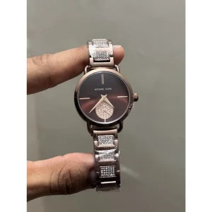 Michael Kors Watch Diamond Copper-Brown Dial For Women (SW217)