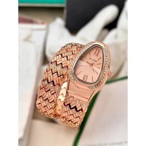 Bvlgari Watch Serpenti Spiga Rose Gold For Women (SW428)