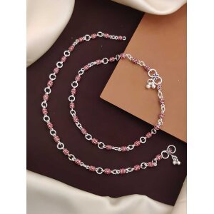 Women's Silver Plated Anklets