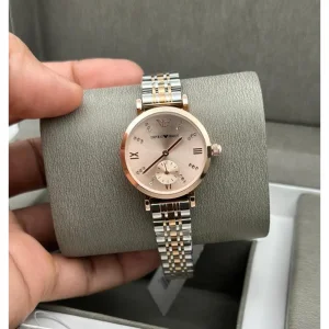Emporio Armani Watch Chrono Rosegold Two Tune For Women (SW460)