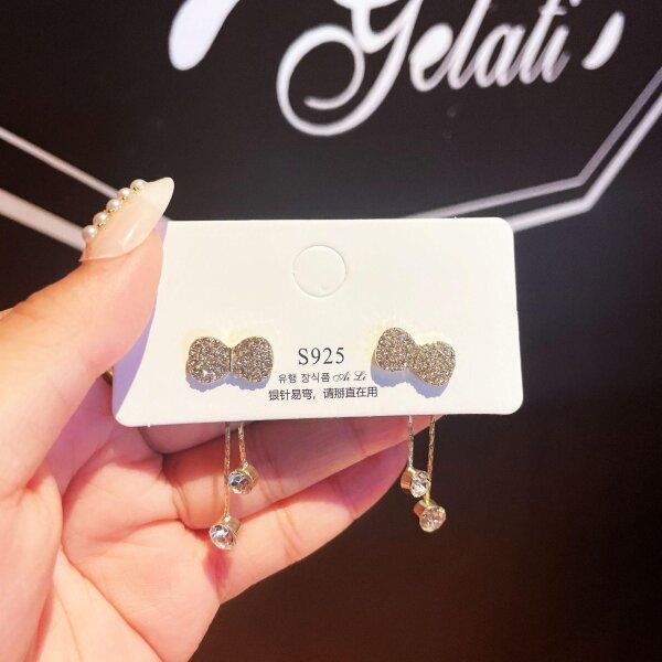 AVR JEWELS a two-wear earrings new trendy bowknot tassel fashion sweet earrings women - Image 2