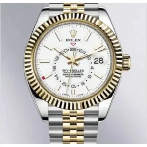 Rolex Watch Sky Dweller Silver For Men