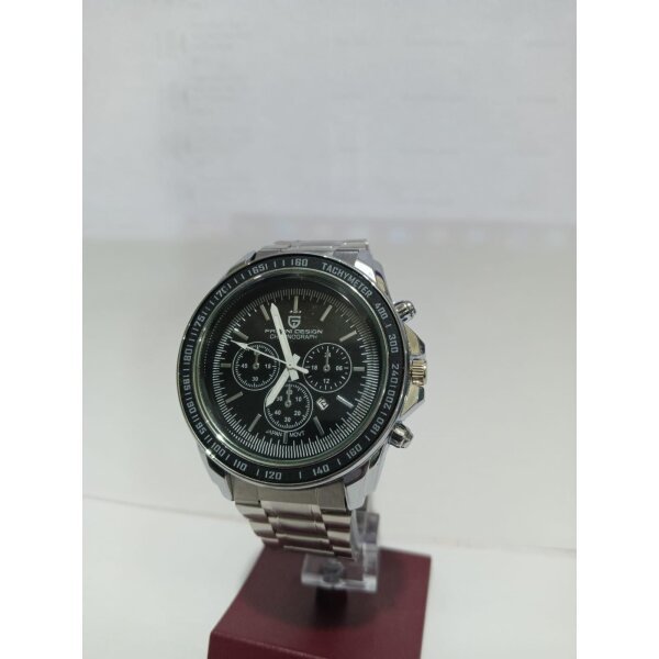 BD Men Silver Stainless Steel Strap Watch - Image 2