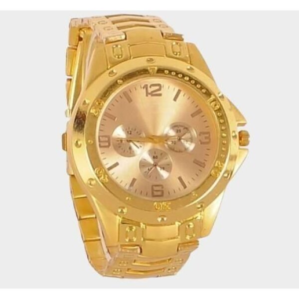 Mens Golden Stainless Steel Watch - Image 3