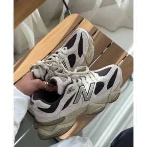 New Balance 9060 Beige Brown Shoes For Women (SUP914)