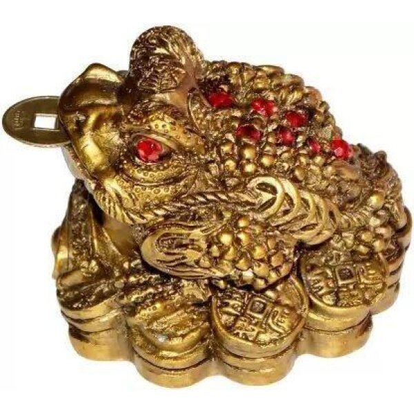Vastu / Feng Shui / Three Legged Frog With Coin For Health, Wealth And Happiness | Decorative Showpiece for Home décor - 7 cm - Image 3