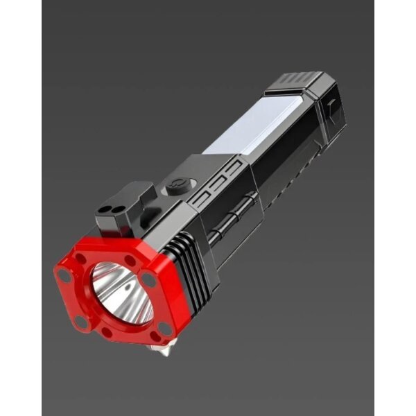 Portable LED Flashlight Multifunctional Work Light Power Bank Emergencies Safety Pack Of 2