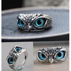 Attractive Silver Plated Owl Ring (Pack of 2)