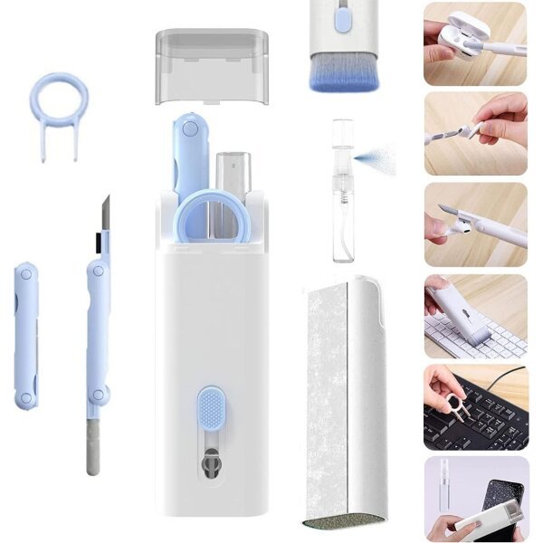 7-in-1 Electronics Cleaner Kit Keyboard Cleaner kit, Portable Multifunctional Cleaning Tools