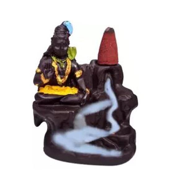 Backflow Smoke RadhaKrishn & Shiva with 20 Smoke Incense Cone For Living Room, Bed Room, Office and Home Decor 10 cm - Image 3