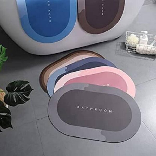 Water Absorbing Anti Slip Floor Mat, Bath Mat | Cushion Mat Super Absorbent Soft Carpet, Quick Dry Dirt Barrier For Bathroom Home, Office (40X60Cm, Assorted Color any 1)