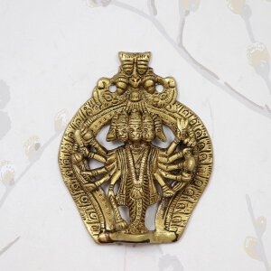 CraftIndia Panchmukhi Lord Hanuman Brass Idol Statue