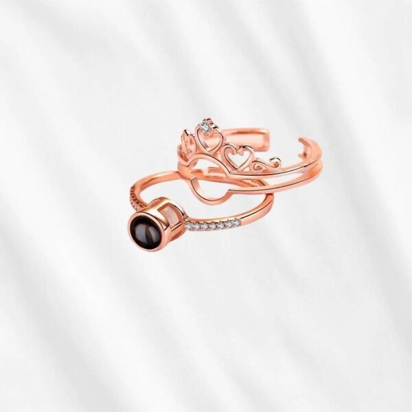 I Love You In 100 Languages Adjustable Ring (Assorted Color) - Image 3