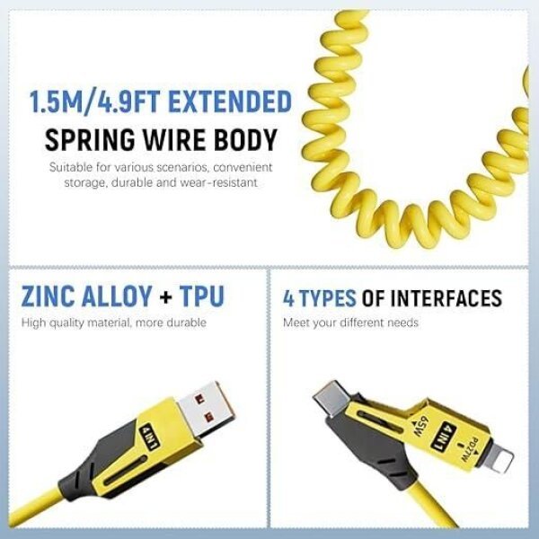 4 in 1 Spring Data Cable - Image 2