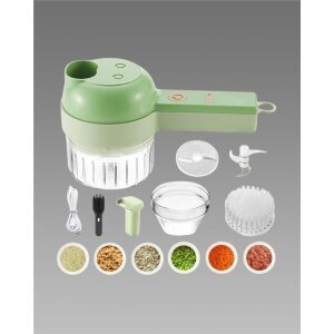 4 in 1 Portable Electric Vegetable Cutter Set