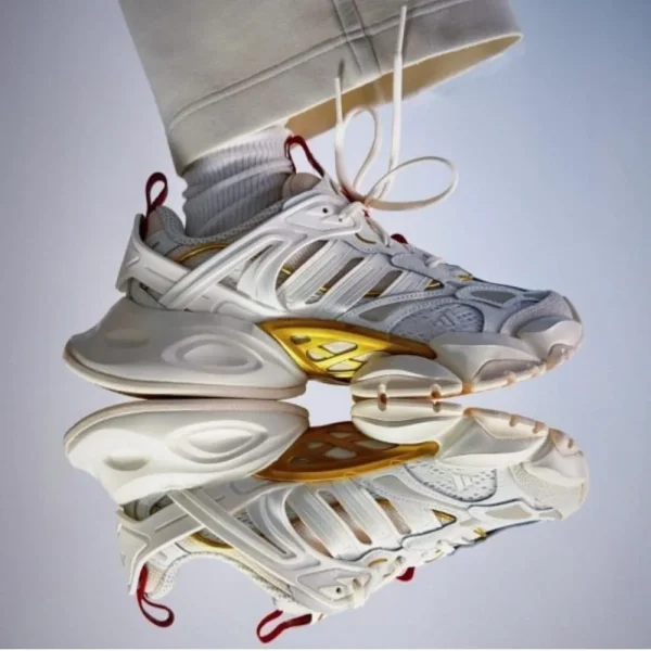 Adidas Runner White Gold Metallic Shoes For Men (BOT1214)