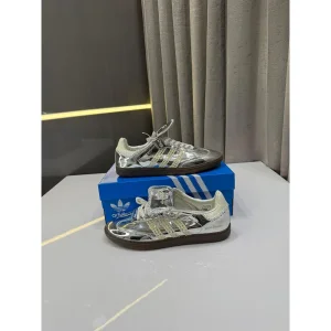 Adidas Samba X Wales Bonner Silver Shoes For Men (LAB905)
