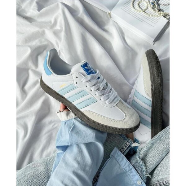Adidas Samba Halo Blue Shoes For Men (LAB923) - Image 4