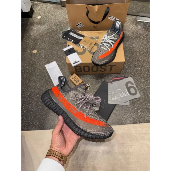 Adidas Yeezy Boost 350 Carbon Beluga Shoes For Men (LAB924) - Image 2