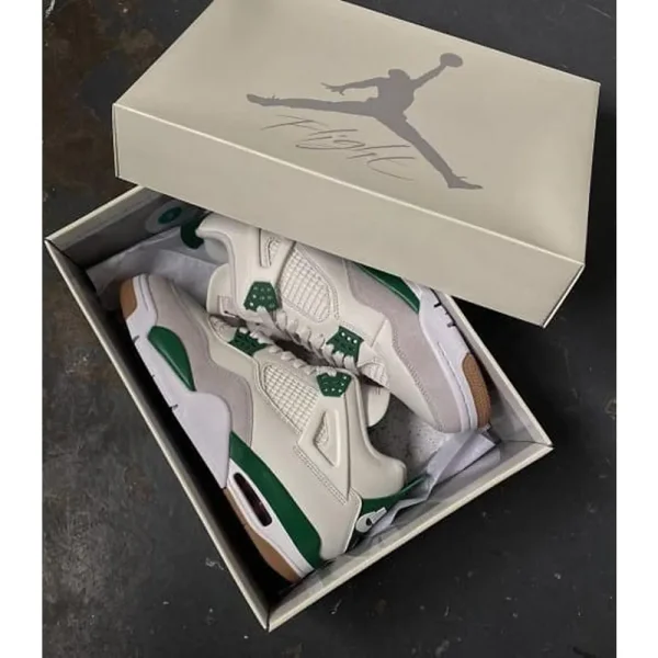 Air Jordan Retro 4 Pine Green Shoes For Men (BSF844) - Image 3