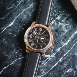 Stylish Fossil Grant Watch For Men (LAB1610)
