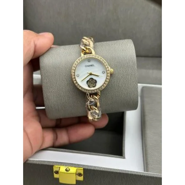 Chanel LD Watch Gold White For Women (SUP1894)