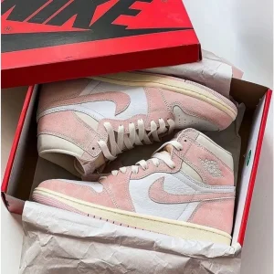Imported Nike Air Jordan 1 High Washed Pink Shoes For Women (SUP3056)