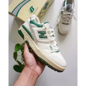 Imported New Balance 550 White Green Shoes For Women (SUP3064)