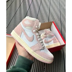 Imported Nike Air Jordan 1 High Washed Pink Shoes For Women (SUP3073)