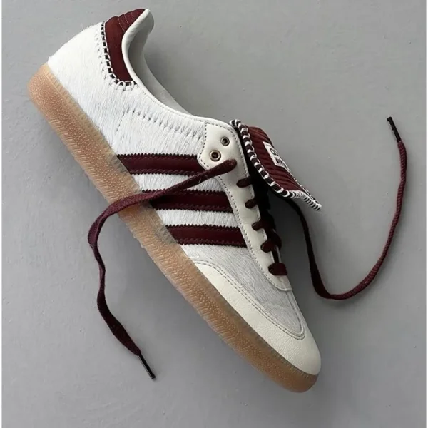 Imported Adidas Samba Wales Bonner Maroon Shoes For Women (SUP3077) - Image 3