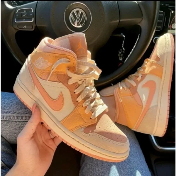 Imported Nike Air Jordan Retro 1 Apricot Orange Shoes For Women (SUP3090) - Image 2
