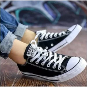 Imported Converse All Star Short Black Shoes For Women (SUP3092)