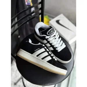 Imported Adidas Campus Black Shoes For Women (SUP3010)