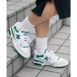 Imported New Balance 550 White Green Shoes For Women (SUP3112)
