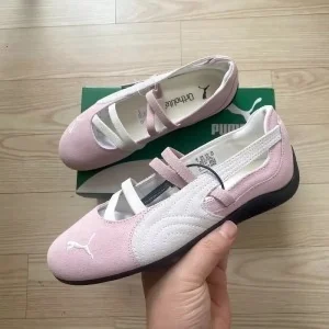 Imported Puma Speedcat Ballet Pink White Shoes For Women (SUP3134)
