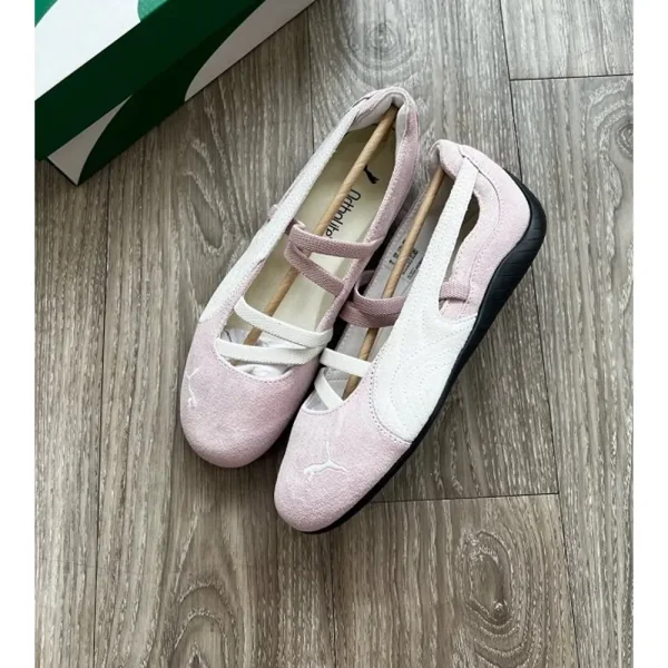 Imported Puma Speedcat Ballet Pink White Shoes For Women (SUP3134) - Image 2