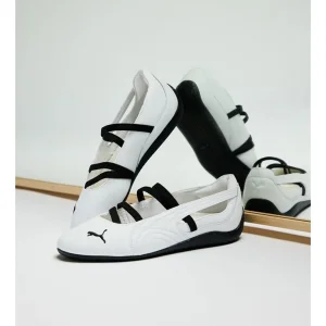 Imported Puma Speedcat Ballet White Black Shoes For Women (SUP3135)