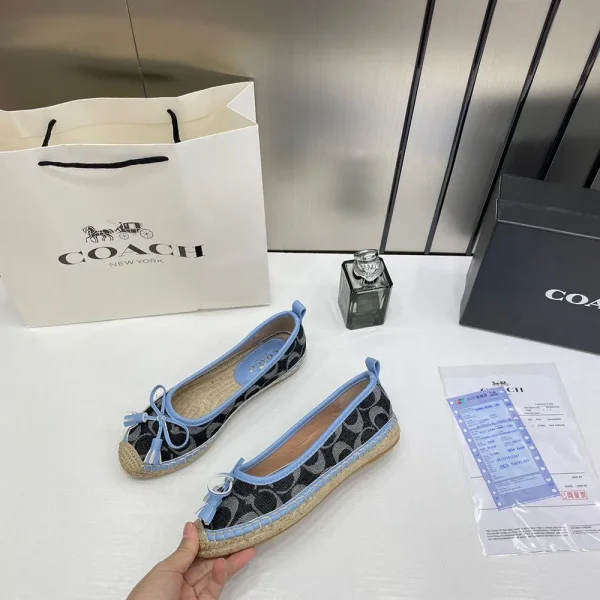 Coach Collins Espadrille In Signature Denim For Women (LAB1035)