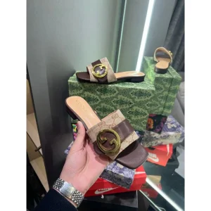 Gucci Gg Blondie Slide With Og Box & Carry Bag For Women (LAB1037)