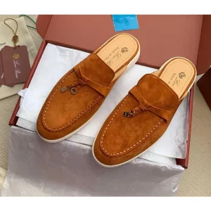 Premium Loro Piana Babouche Charms Walk Loafers For Men For Men (LAB1044)