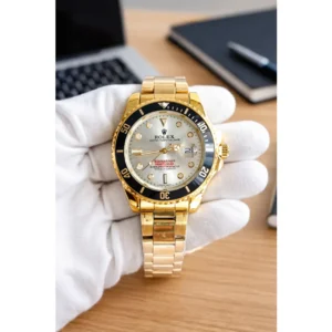 Luxury Rolex Submarine Watch Gold White For Men (SUP7358)