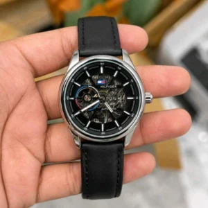 Tommy Skeleton Leather Watch